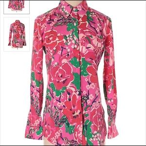 🌸Lilly Pulitzer Colorful Floral Blouse 👚